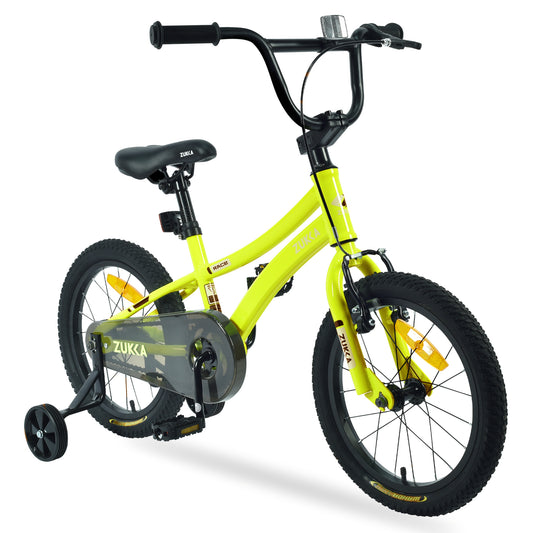 ZUKKA Kids Bike,16 Inch Kids' Bicycle with Training Wheels for Boys Age 4-7 Years,Multiple Colors