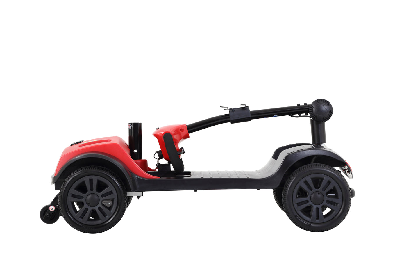 [NO LED LIGHT] Compact Mobility Scooter--Frosted Red