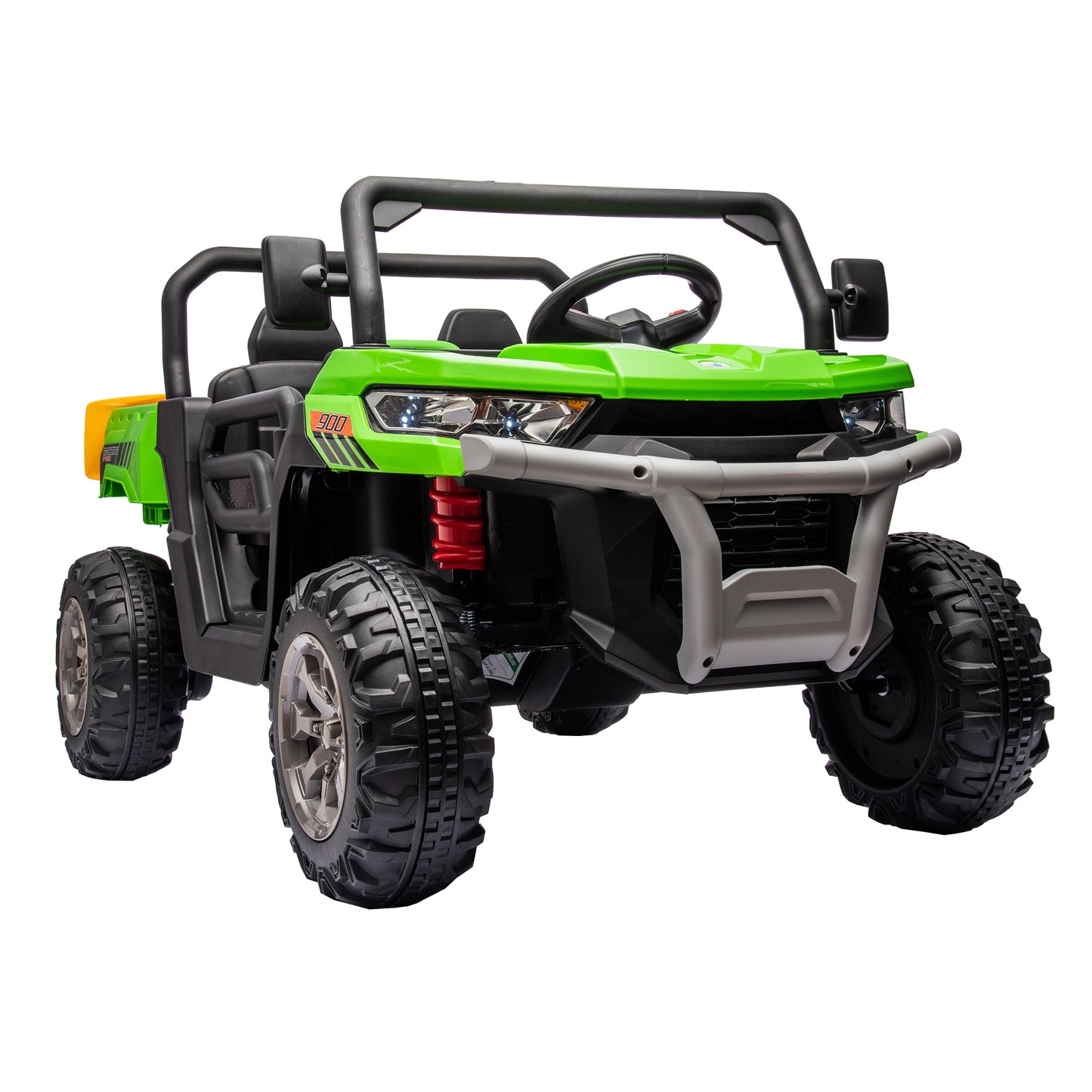 24V Ride On Truck 2 Seater Ride On UTV with 2x200W Motor Ride On Dump Truck with Dump Bed/Shovel Ride On Car with Remote Control Electric Vehicle with  Non-slip tyre for Boys Girls