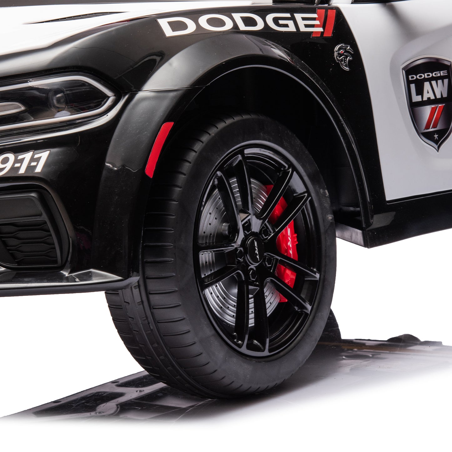 Licensed Dodge Charger,12v Kids ride on police car W/Parents Remote Control,anti-collision bar,Front& top alarm light design,Police car sticker,megaphone,three-speed,slow start,Four wheel suspension.