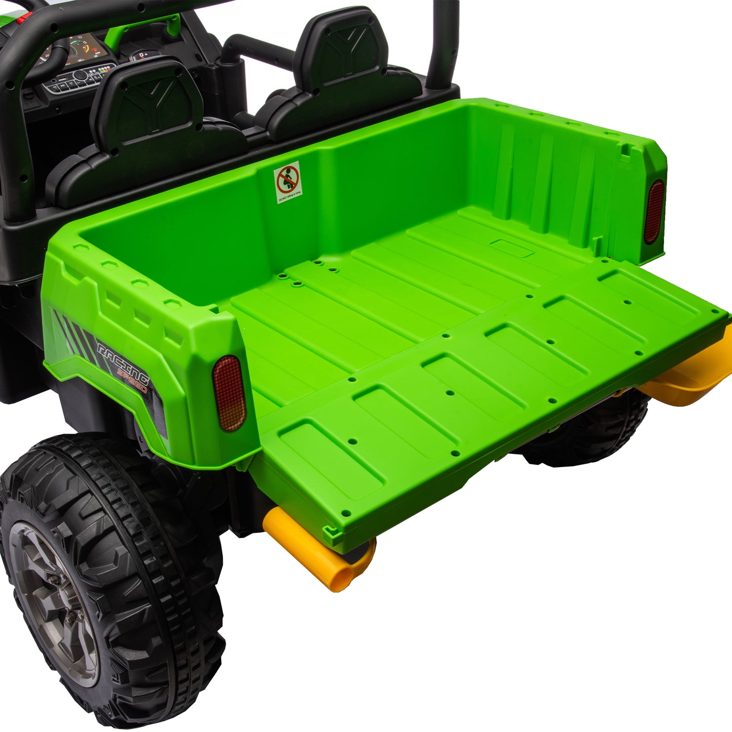 24V Ride On Truck 2 Seater Ride On UTV with 2x200W Motor Ride On Dump Truck with Dump Bed/Shovel Ride On Car with Remote Control Electric Vehicle with  Non-slip tyre for Boys Girls