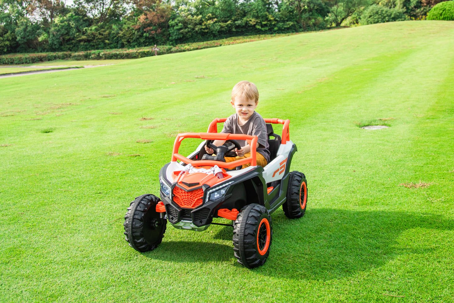 ride on car, kids electric UTV car,  2 Seat Ride On Car for Kids,12V Ride On UTV Toy,4WD Electric Car with  remote control /Swing/ for 3~6 years boys/girls