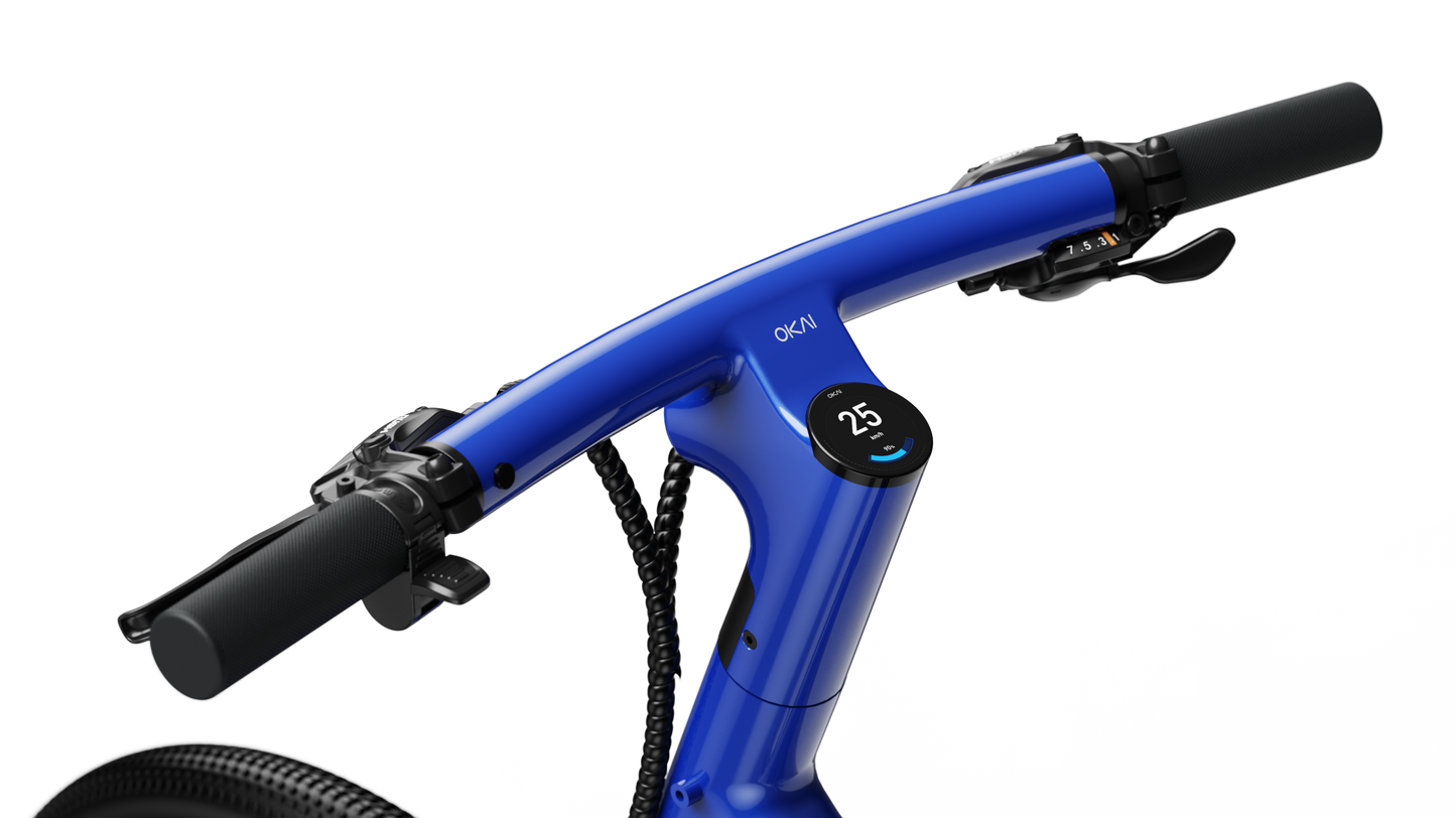 Minimalist Fitness Step-through e-Bike w/ up to 62 miles Max Operating Range and 20 MPH Max Speed - Bolt Blue