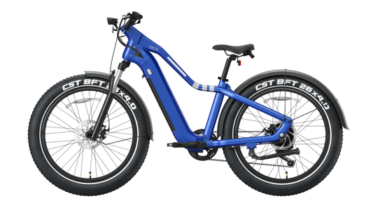 26" Step Over Electric Mountain Bike - Blue