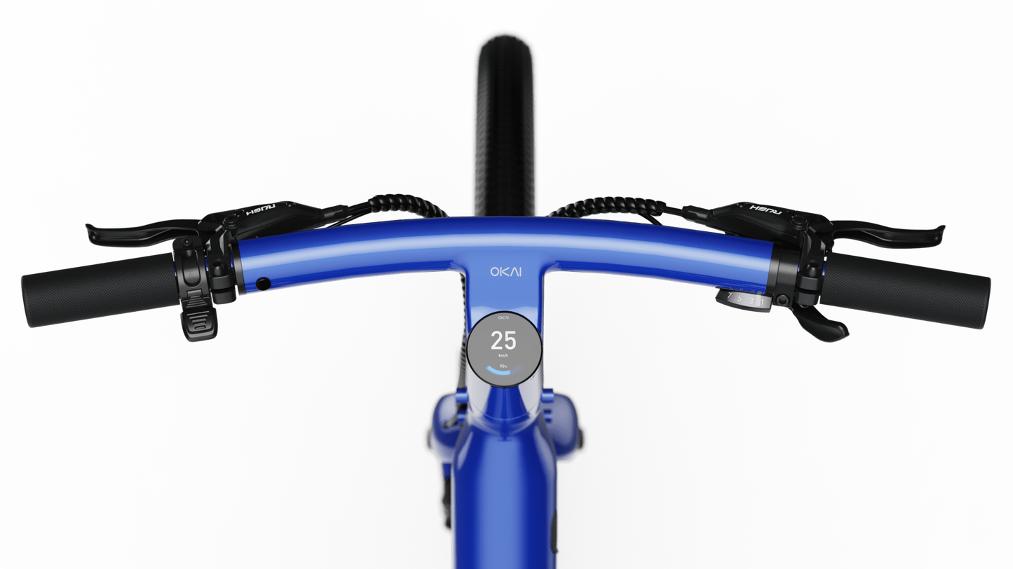 Minimalist Fitness Step-through e-Bike w/ up to 62 miles Max Operating Range and 20 MPH Max Speed - Bolt Blue