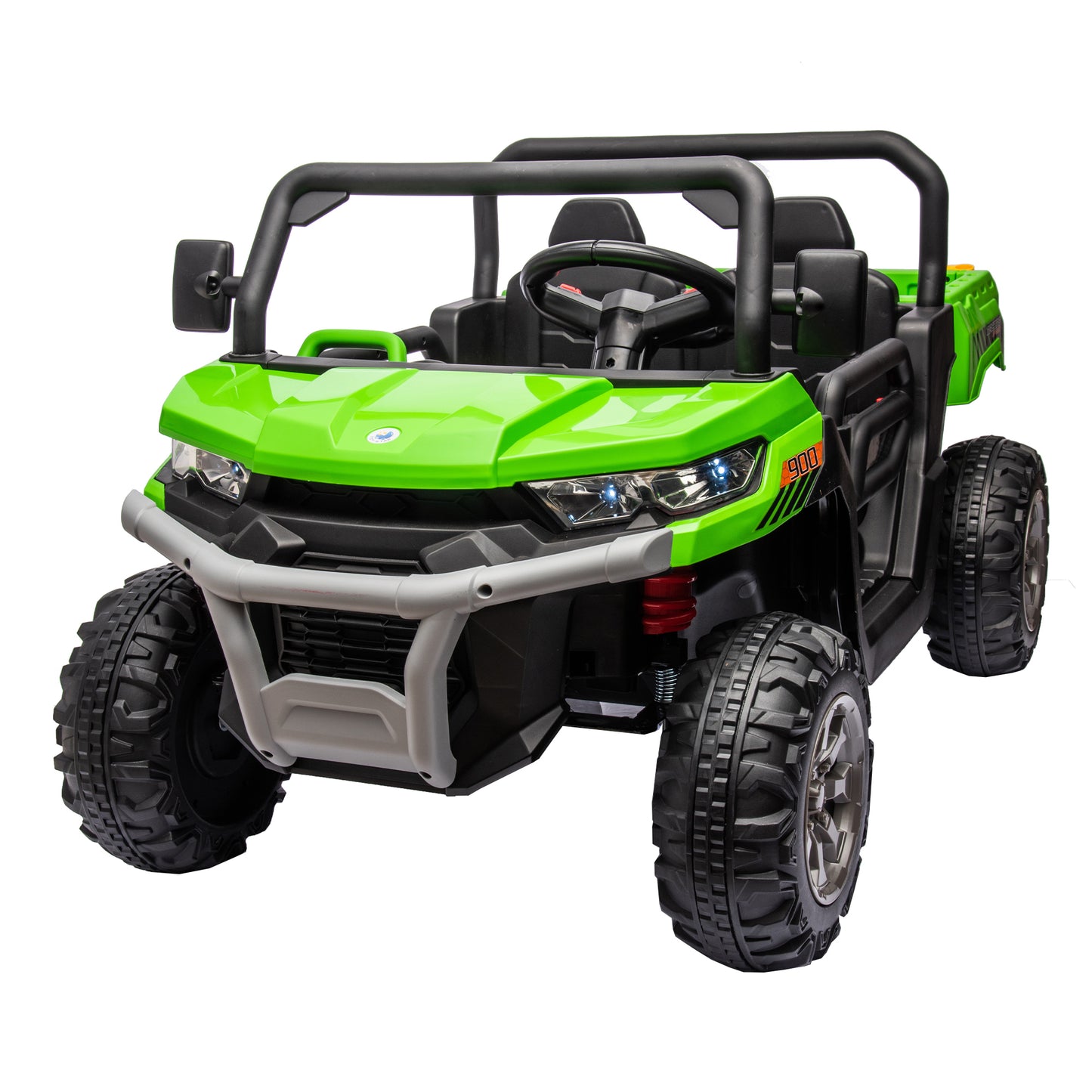 24V Ride On Truck 2 Seater Ride On UTV with 2x200W Motor Ride On Dump Truck with Dump Bed/Shovel Ride On Car with Remote Control Electric Vehicle with  Non-slip tyre for Boys Girls