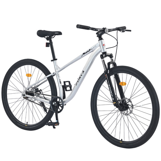 29 Inch Wheels Single Speed  Mountain Bike, for Men Women Boys and Girls, Front Suspension,Steel Frame