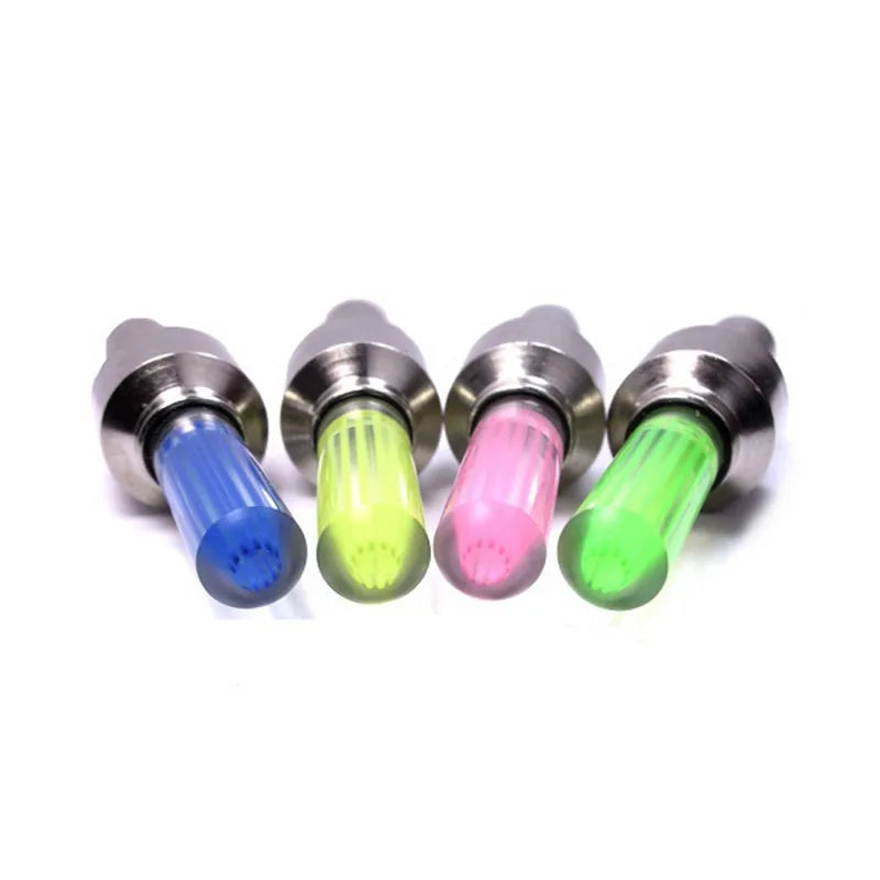 1PCS Bicycle Lights Motion Sensor LED Lights Road MTB Bike Tire Valve Caps Wheel Spokes LED Light Bicycle Accessories Neon Flash