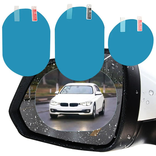 2 Pcs Car Sticker Rainproof Film For Car Rearview Mirror Car Rearview Mirror Rain Film Clear Sight In Rainy Days Car Film Car Rain Film