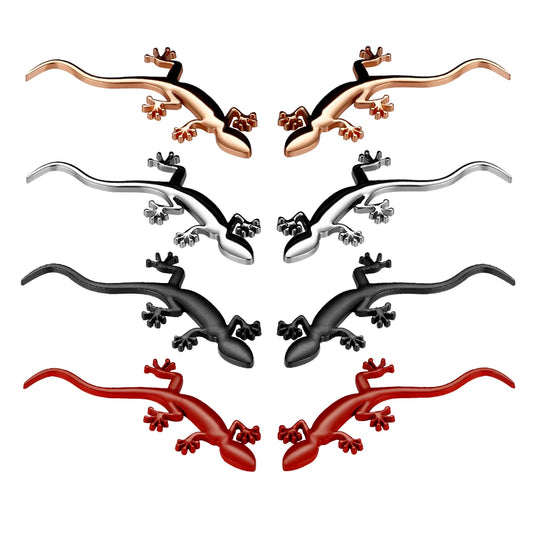 Gecko Lizard Quattero 3D Metal Ho Car Auto Motorcycle Logo Emblem Badge Car Styling Stickers Automobiles Car-Styling Accessories