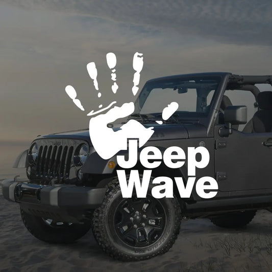 Funny Jeep Wave Hand Vinyl Decal Sticker Car Styling Jeep Talk Car Stickers and Decals for Jeep Wrangler Cherokee Compass