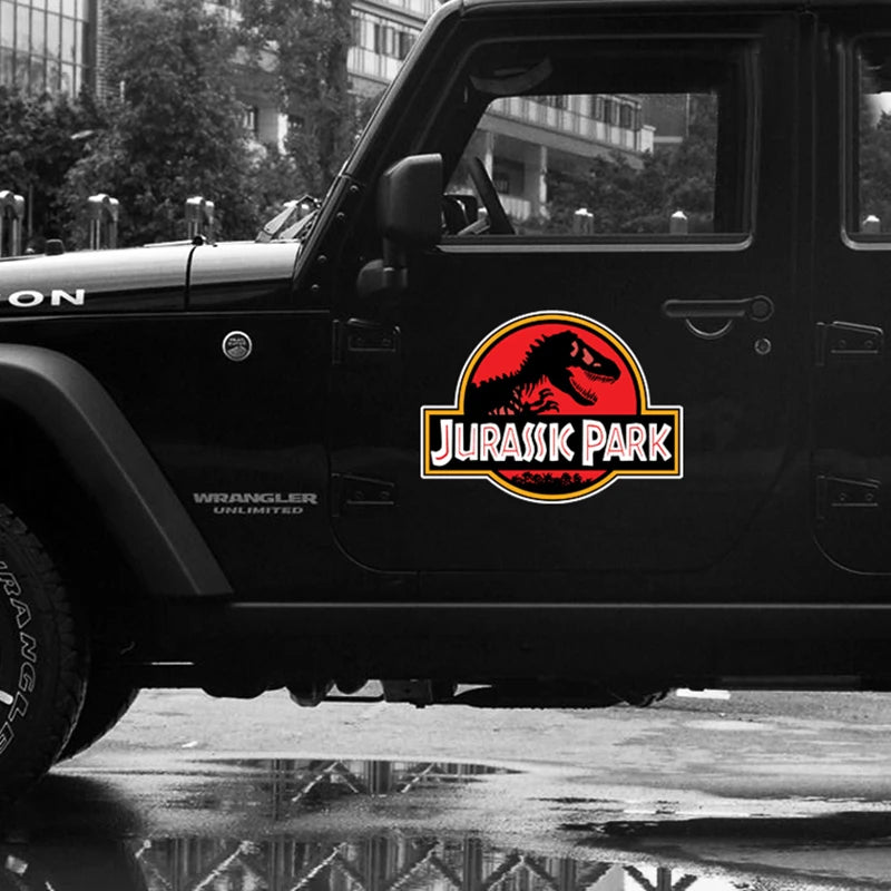 Car Styling Jurassic Park Vinyl Door Body Decal Window Graphics Dinosaur Van Decor Sticker for Jeep Compass Wrangler Cherokee