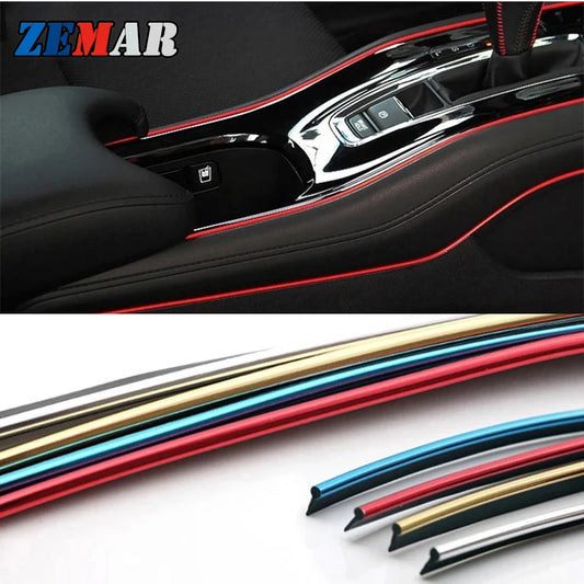 5M Interior Dashboard Moulding Trim Strips Car Sticker for BMW M Accessories 1 2 3 4 5 6 Series F30 F31 E87 F22 F46 F06 F40 E90