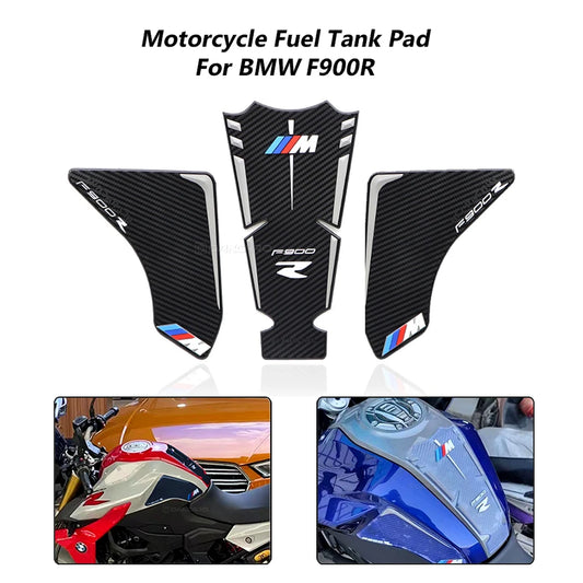 Motorcycle Fuel Tank Pad Stickers 3D Tankpad For BMW F900R 2021 2022 Fishbone Sticker Tank Cover Decoration Accessories