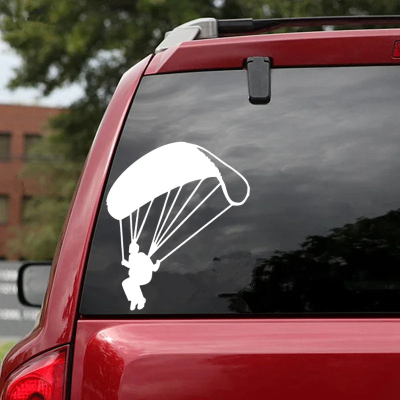 CS31147# Various Sizes Car Sticker Die-Cut Vinyl Decal Paraglider Waterproof Auto Decors on Car Body Bumper Rear Window