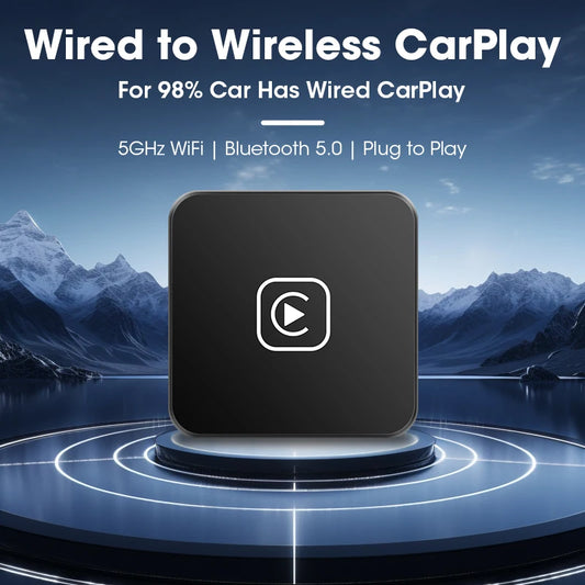 JMCQ 2024 Hot Wireless CarPlay Box Android Auto Adapt For Wired CarPlay Display To Wireless Smart Box Linux System OEM Upgrade