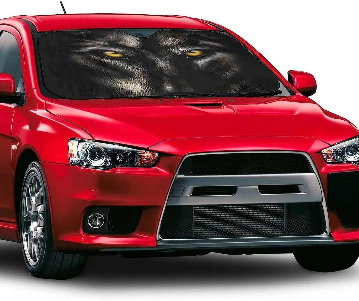 Cool Wolf Car Windshield Sun Shade Auto Sunshade for Car Truck SUV Blocks Rays Sun Visor Protector-Keeps Your Vehicle Cool