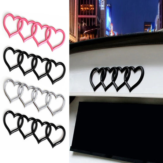 NEW Car Love Heart Logo Sticker Rear Trunk Tail Label Badge Emblem Decal For Audi Replacement Car Accessories V4M3 car sticker