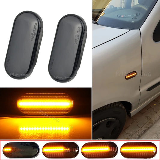 For VW Golf 3 4 MK3 MK4 Passat 3BG Polo 6N 9N Bora Vento Dynamic Side Marker Turn Signal Sequential Blinker Light