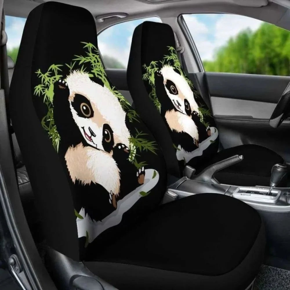 Panda Car Seat Covers 091706,Pack of 2 Universal Front Seat Protective Cover