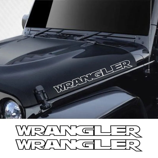 Car Hood Side Stickers For Jeep Wrangler JK JL TJ Unlimited Motor DIY Vinyl Film Bonnet Decals Auto Exterior Tuning Accessories