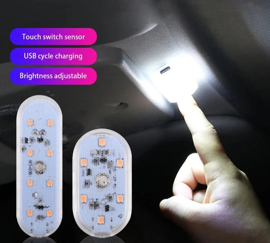 SEAMETAL Led Car Interior Light for Ceiling Floor Hood Trunk Touch Car Reading Light USB Rechargeable Magnetic Atmosphere Lamp