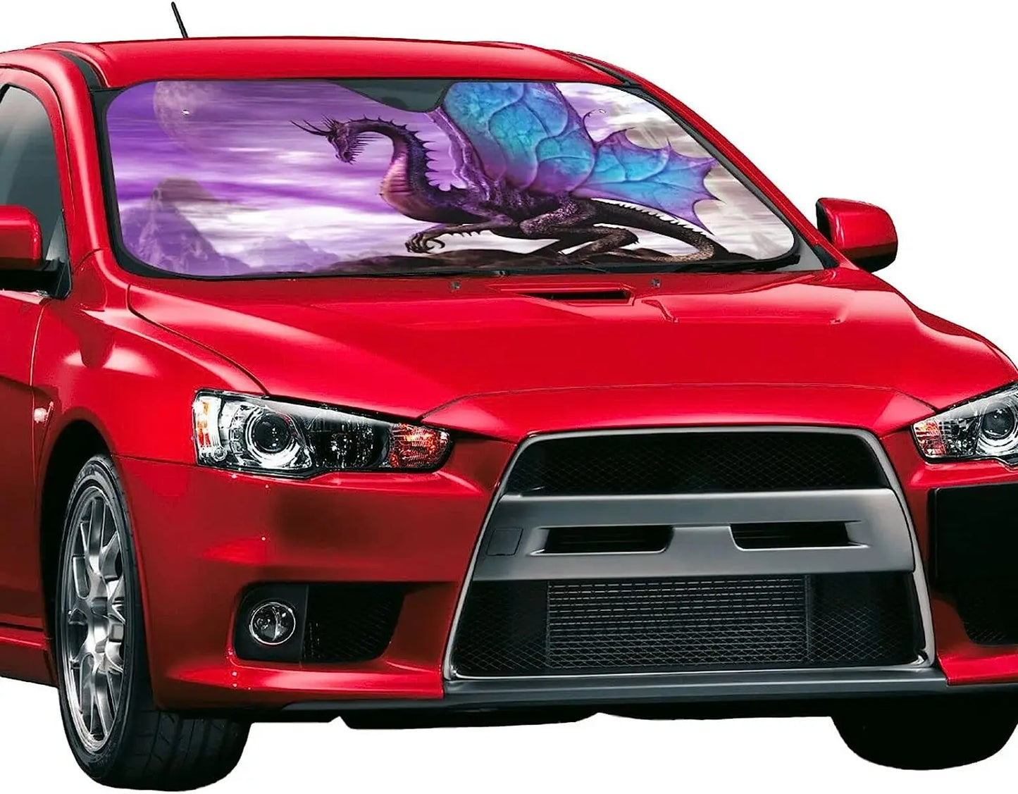 Dragon Fantasy Purple Windshield Sun Shade for Car SUV Truck Front Window Sun Shade Visor Shield Cover 130x70cm Auto