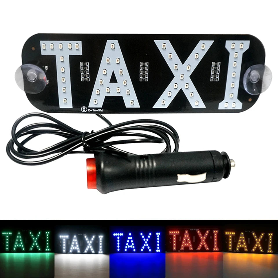 1pcs Taxi Sign Led Car Windscreen Cab Indicator Lamp 5V Windshield Taxi Guiding Lights Panel Accessories With USB For driver