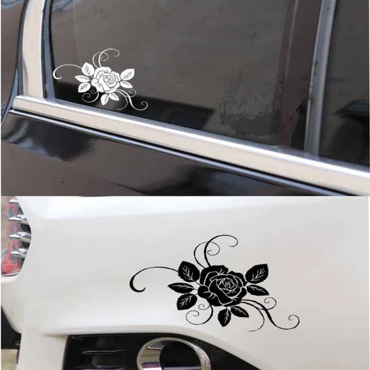 Originality Car Sticker PVC Decal Rose Gorgeous Decals Reflector   Ornamentation Sunscreen Waterproof Sticker