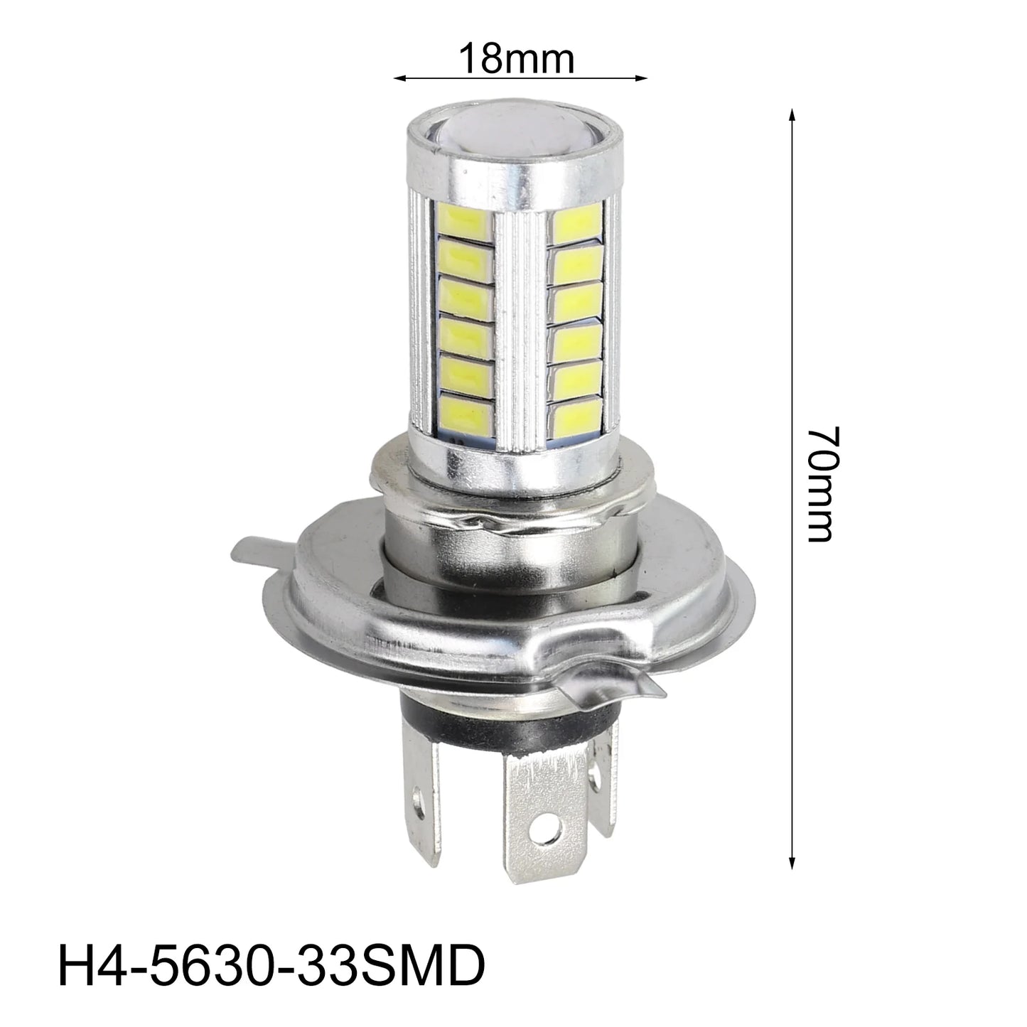 1pc H4 H7 LED Headlight Car LED Fog Light 33SMD H4 H7 H1 H3 6000K Super Bright 12V Auto Driving Running Lamps