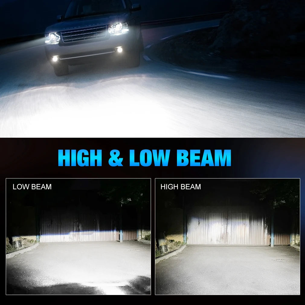 Car Headlight H1 H4 H7 LED H8 H11 9005 HB3 9006 HB4 9012 Hir2 9008 H13 Led Bulb Canbus Automobile Kit H7 Turbo Fog Lamp