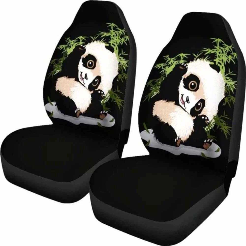 Panda Car Seat Covers 091706,Pack of 2 Universal Front Seat Protective Cover