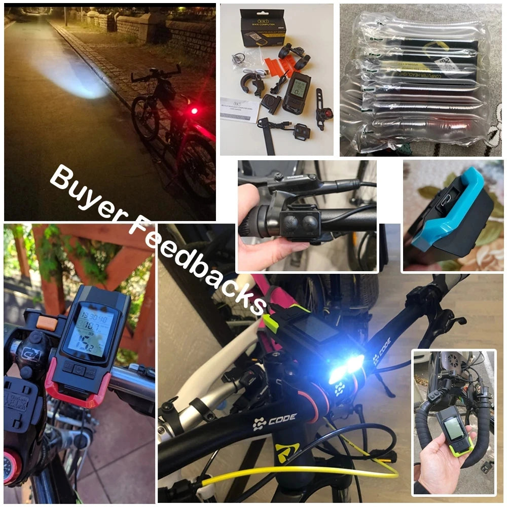 4 Mode USB Bike Light Lamp Bicycle Computer 3 Mode Horn Flashlight Cycle Bike Speedometer Led Front Lights Cycling Headlight