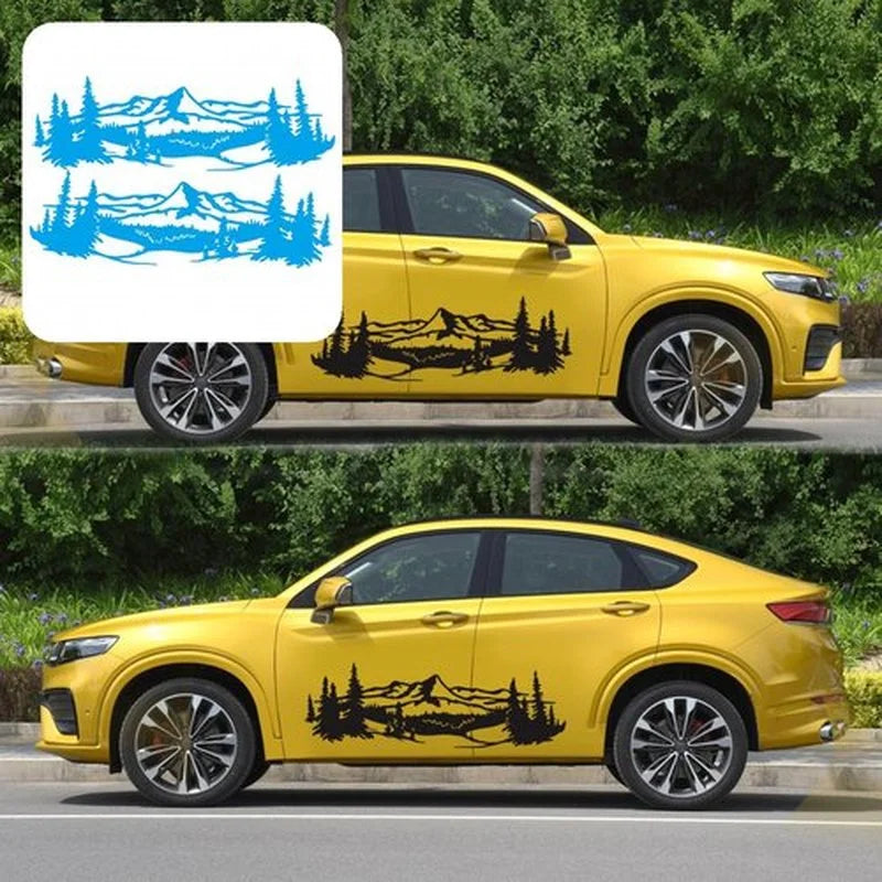 2Pcs Large Size Car Body Decal for Car Eye-catching Decorative Sticker Fine Workmanship Sun-proof