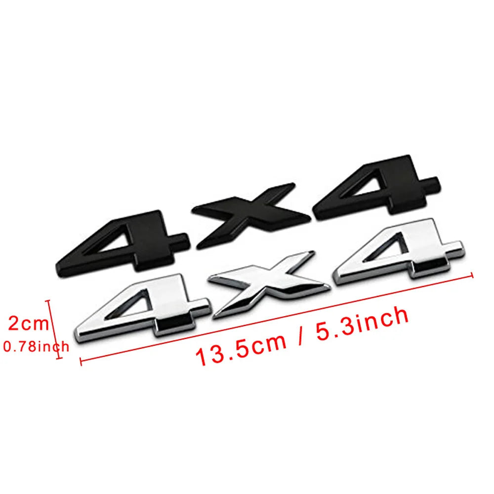 1Pcs 3D 4 X 4 Chrome Logo 3d Decal Emblem Logo Sticker Liberty Nameplate Badge for Ford Jeep Grand Cherokee Wrangler Compass