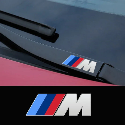 Metal emblem Auto Decor Decals Reflective Car Window Wiper Stickers For BMW M Power Performance M3 M5 X1 X3 X5 X6 E46 E39 E36