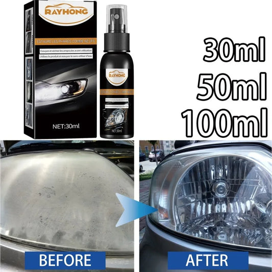 Car Headlight Polishing Agent Scratch Remover Coating Spray Protection Shine Wash Car Shield Cleaning Nano Polishing Paint Wax