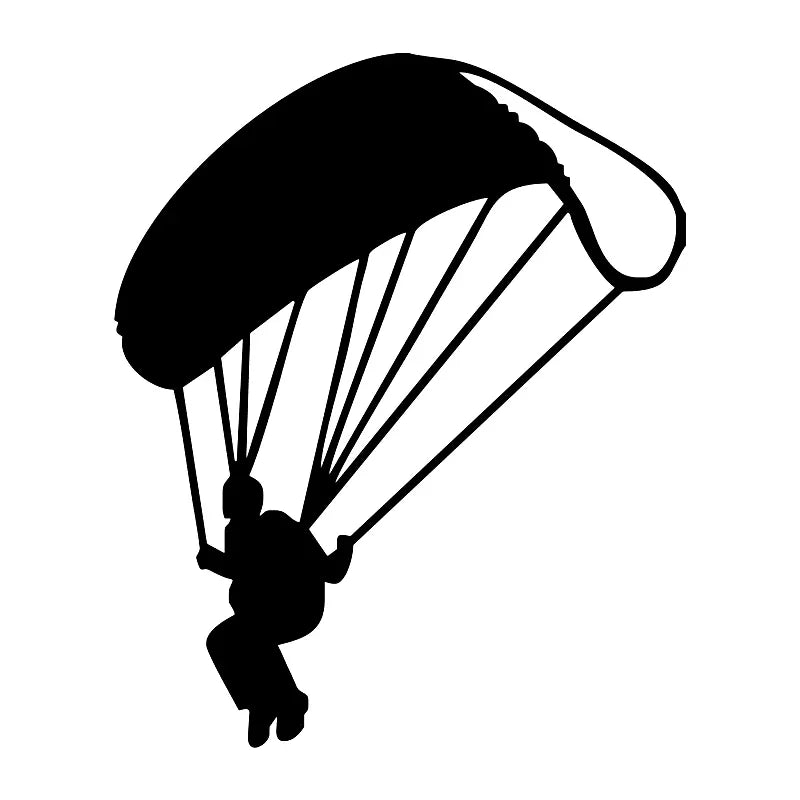 CS31147# Various Sizes Car Sticker Die-Cut Vinyl Decal Paraglider Waterproof Auto Decors on Car Body Bumper Rear Window