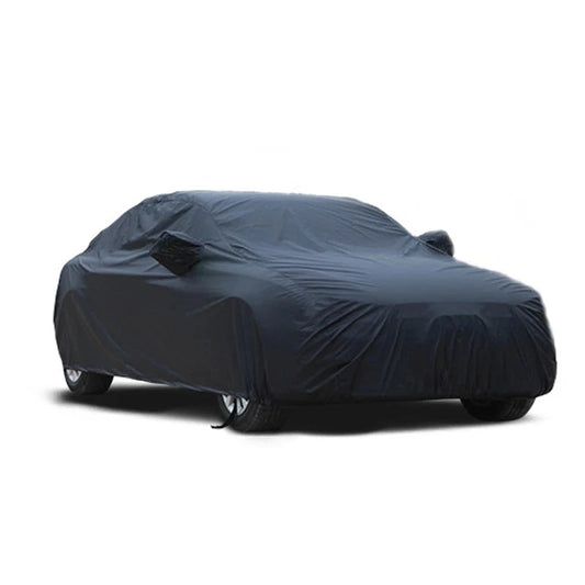 Fabric Full Car Covers Universal Breathable Waterproof Black Sun Protection Cover Dust Rain Snow Full Car Sedan SUV Protection