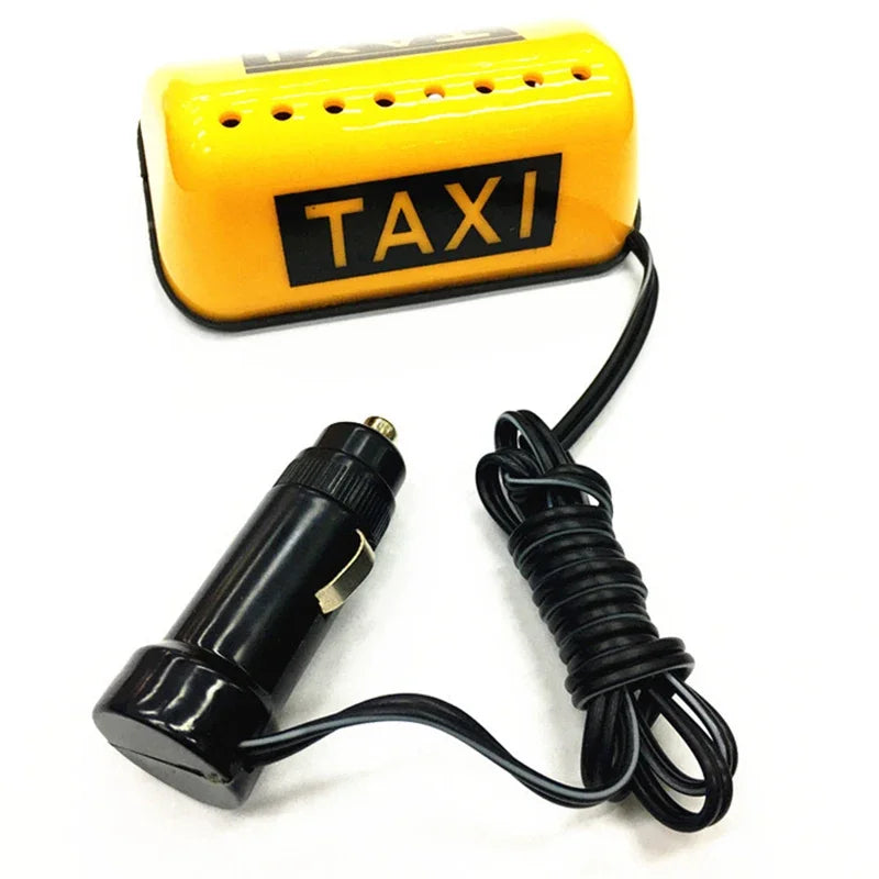 Car Taxi Light LED Sign Decor Glowing Decor Auto Dome Light 12V Waterproof Signs Lights TAXI Suction Magnet Taxi Lights TAXI-COB