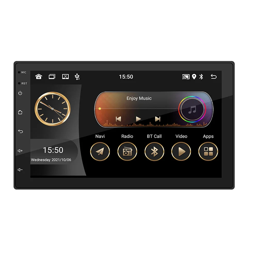 BQCC 4core 2 Din Car Radio Androidauto Carplay Android 11 4G GPS Car Audio 7"/9"/10" WIFI BT IPS Automotive Multimedia Player