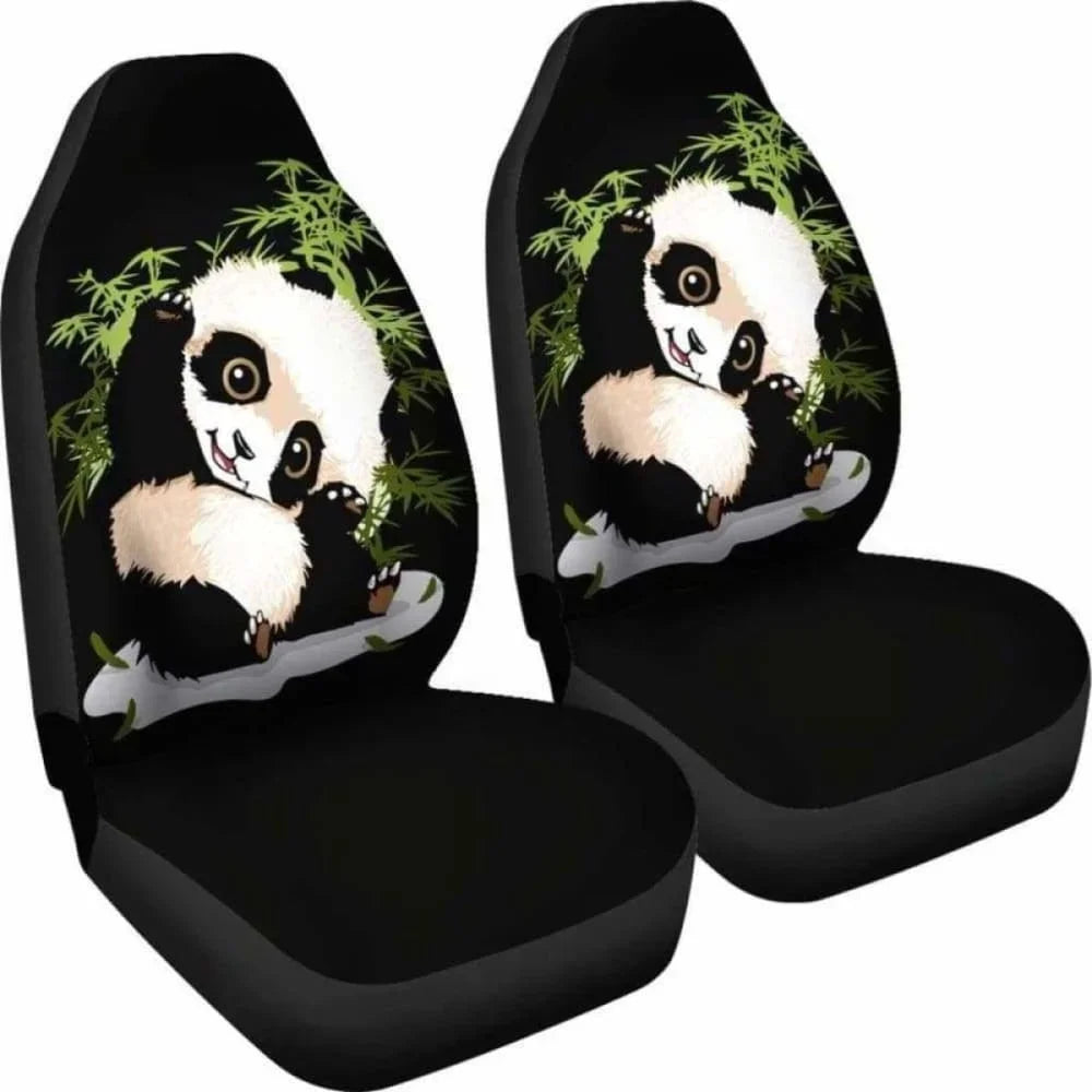 Panda Car Seat Covers 091706,Pack of 2 Universal Front Seat Protective Cover