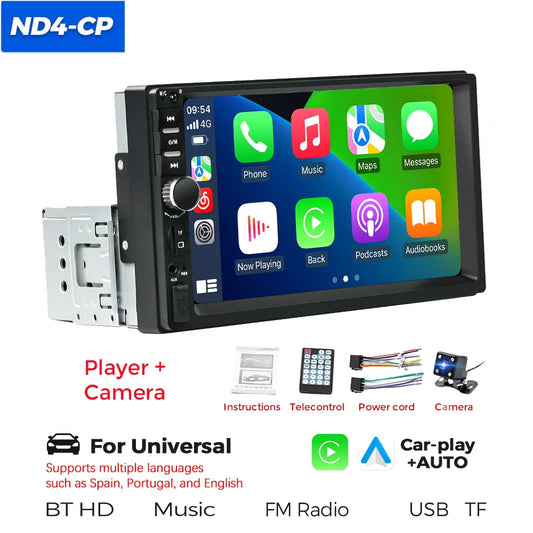 2024 New Navigation GPS Carplay Android Auto Car Intelligence System Universal Multimedia Radio For Benz Audi Suzuki Mazda etc