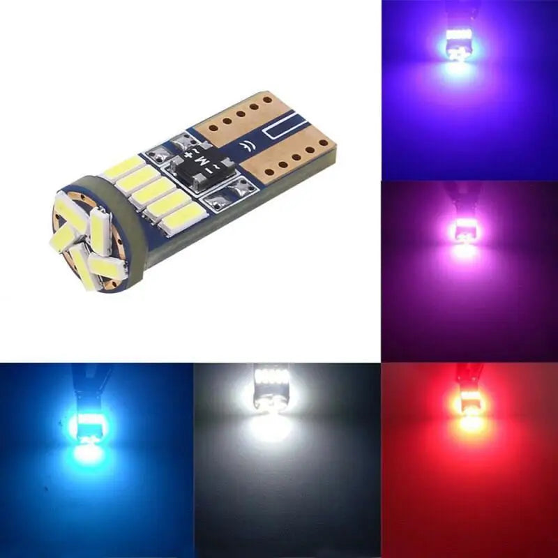 2/10PCS Led W5W T10 Car Led Signal Lamp 501 194 Bulbs 4014SMD Clearance Lights Reading Lights Interior lights 6000K 12V