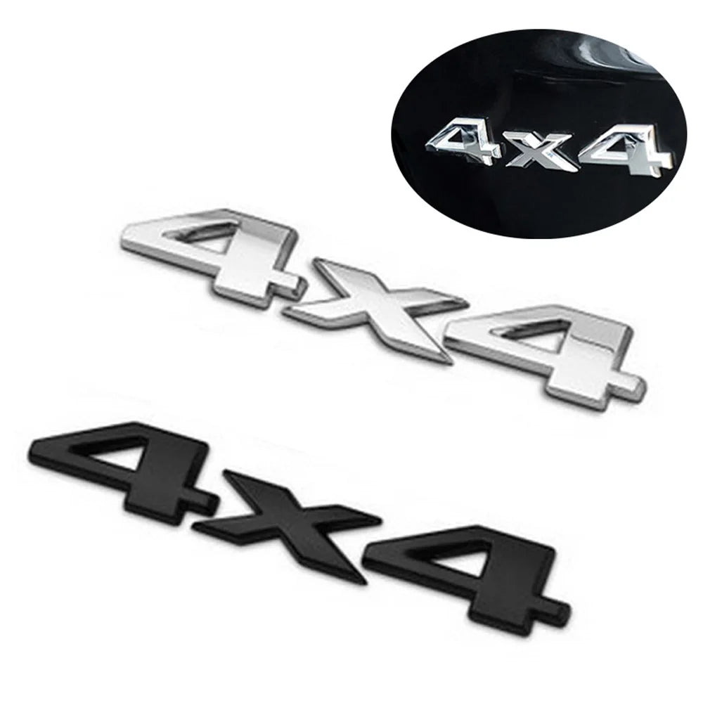 1Pcs 3D 4 X 4 Chrome Logo 3d Decal Emblem Logo Sticker Liberty Nameplate Badge for Ford Jeep Grand Cherokee Wrangler Compass