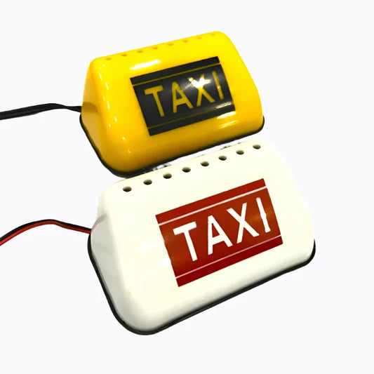 Car Taxi Lights LED Sign Decor Glowing Decor Auto Dome Lights Taxi Lights TAXI-COB Taxi Light with DC12V Car Charger Inverter