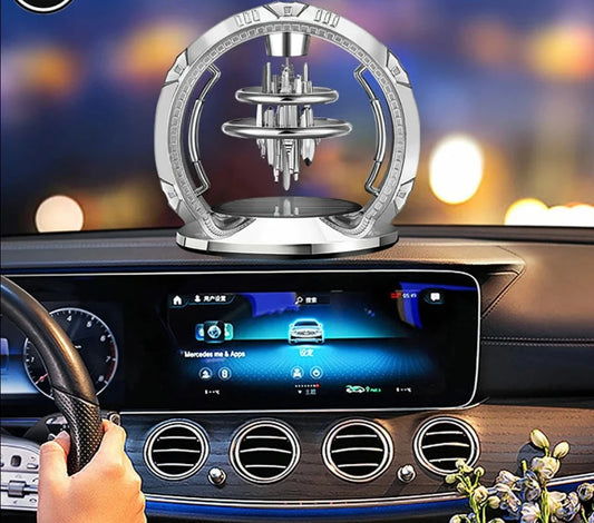 Car Scent Air Freshener Diffuser Perfume Solar Spin Creative Ornaments Interior Decoration Long-lasting Fragrance for Men Women