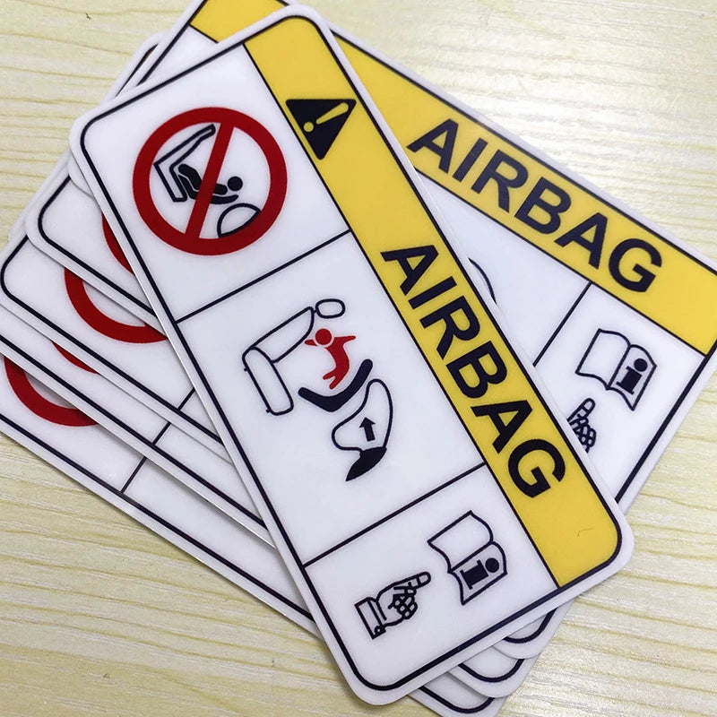 Airbag Car Stickers Waterproof Vinyl Decal Car Accessories Pegatinas Para Coche DIY Car Styling