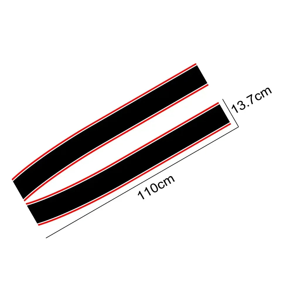 Car Engine Hood Bonnet Sticker Stripes Decals Decor For Mini Cooper S JCW R55 R56 R60 R61 F54 F55 F56 F60 Countryman Accessories