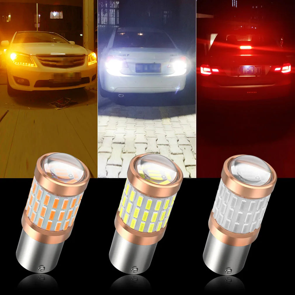 P21W Led 1156 BA15S BAU15S PY21W 1157 BAY15D P21 5W R5W R10W Led T25 3156 P27W 3157 P27/7W Bulbs Car Signal Lights Auto Lamp 12V